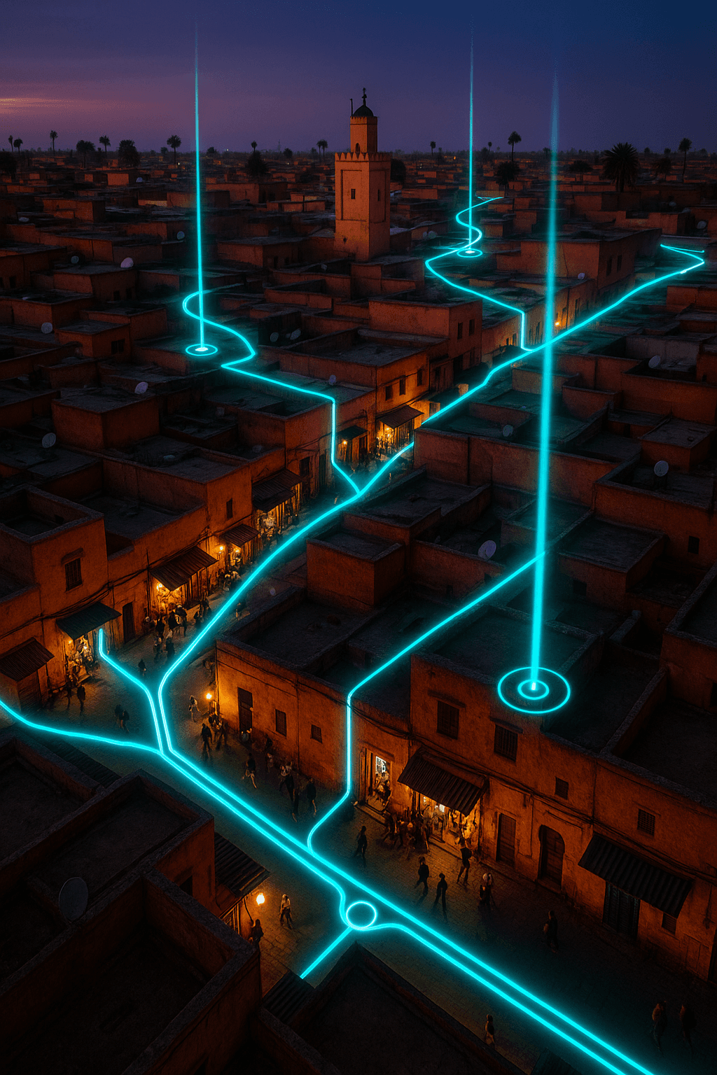 AI Smart Routes and Navigation Morocco